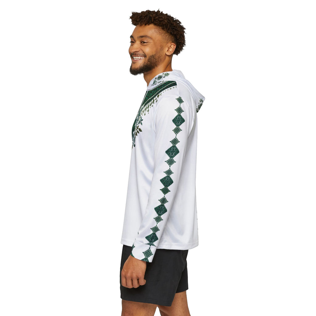 Green Mandala Athletic Hoodie — Men’s Sports Warmup Top