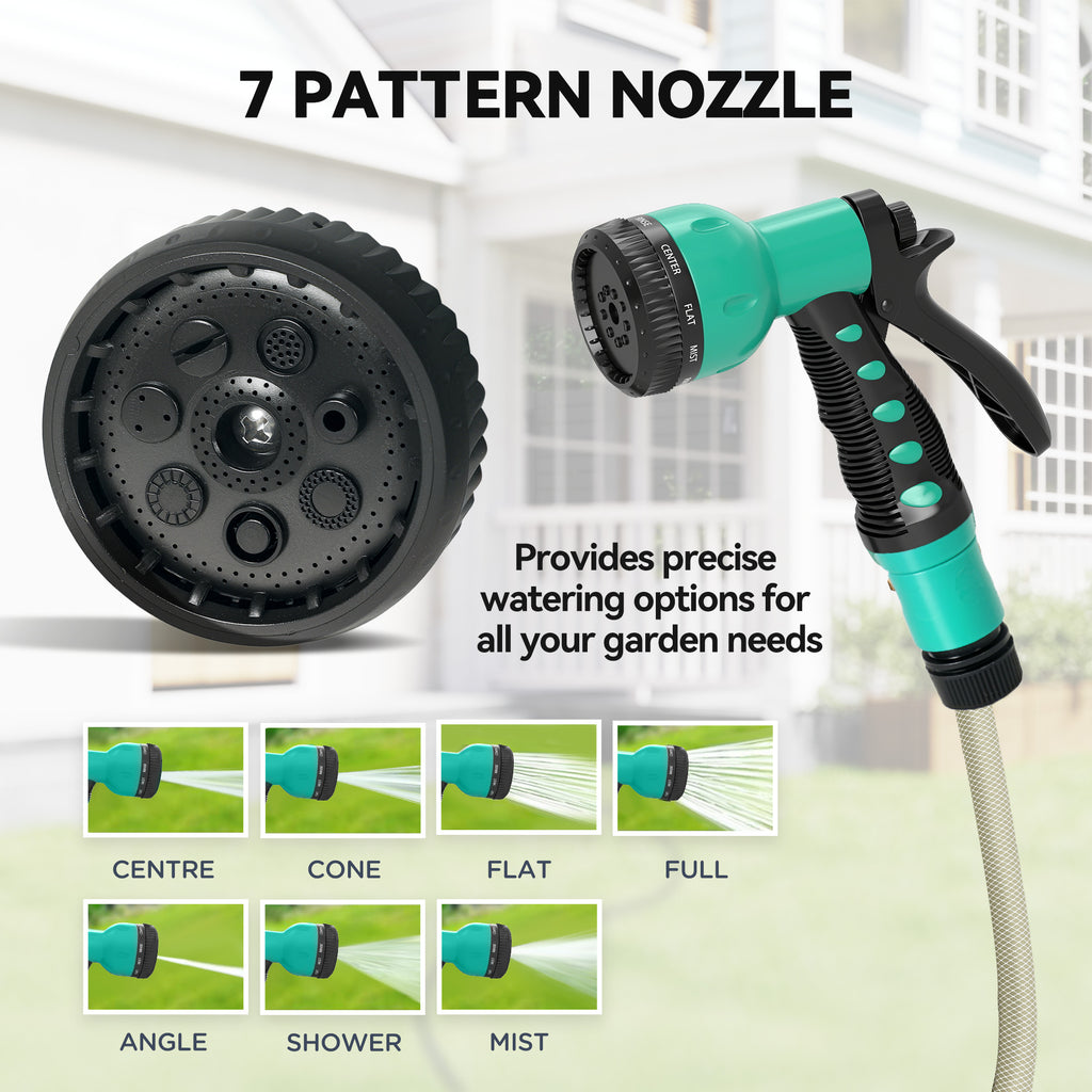1/2 in x 100ft Wall Mounted Garden Hose Reel, Retractable Water Hose Reel with Auto Rewind, Any Length Lock, Black