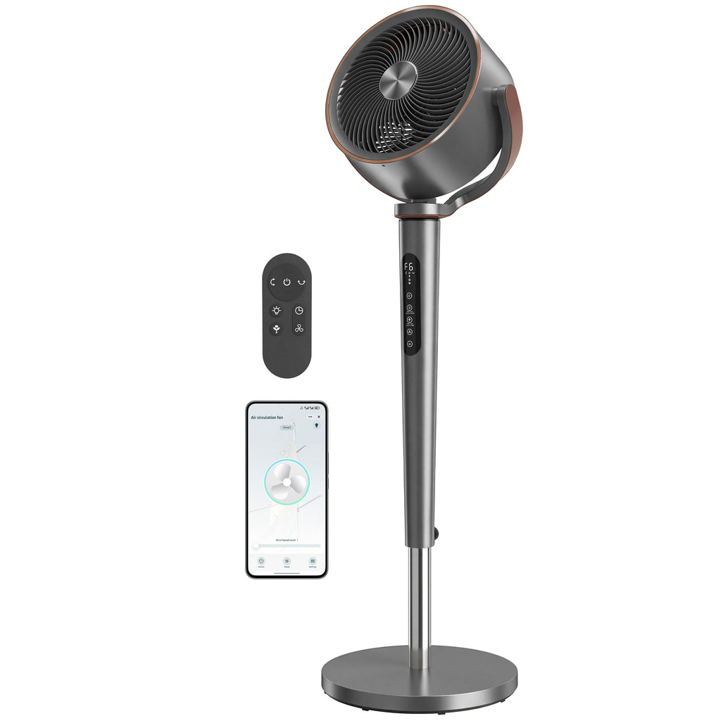 20dB ዝምዕርር ደው ዝበለ ፋን፣ ብ12 ፍጥነት ዝምልስ ፋን፣ LED ብርሃን፣ WiFi ከምኡ’ውን ርሑቕ ቁጽጽር፣ 12 ሰዓት ታይመር