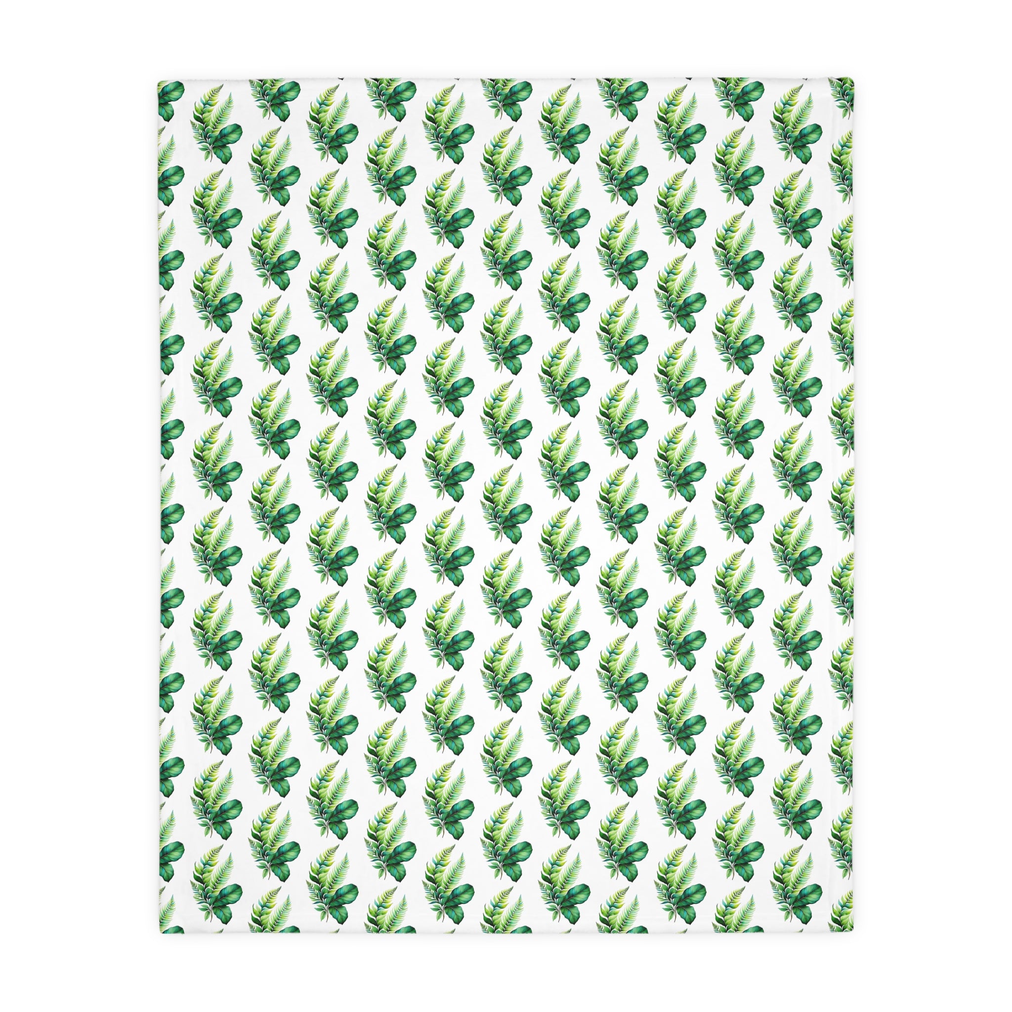 Tropical Banana Leaf Velvet Blanket — Soft Two-Sided Microfiber Throw