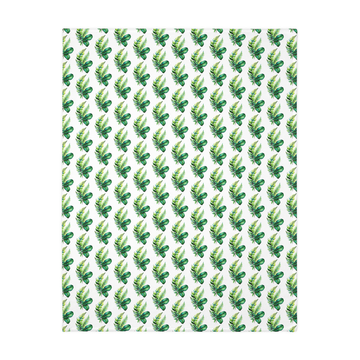 Tropical Banana Leaf Velvet Blanket — Soft Two-Sided Microfiber Throw