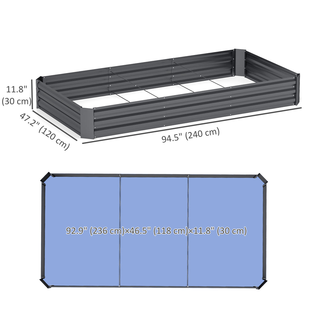 ከፍ ዝበለ ዝተለበጠ ዓራት ሓሸላ፡ 8' x 4' x 1' ሓጺን ተኸላ ሳንዱቕ፡ ንደገ ዓዲ ሓሸላ ሳንዱቕ ክፉት ታሕቲ ዘለዎ ንዕምባባ፡ ቀጥቃጥ፡ ኣሕምልቲ