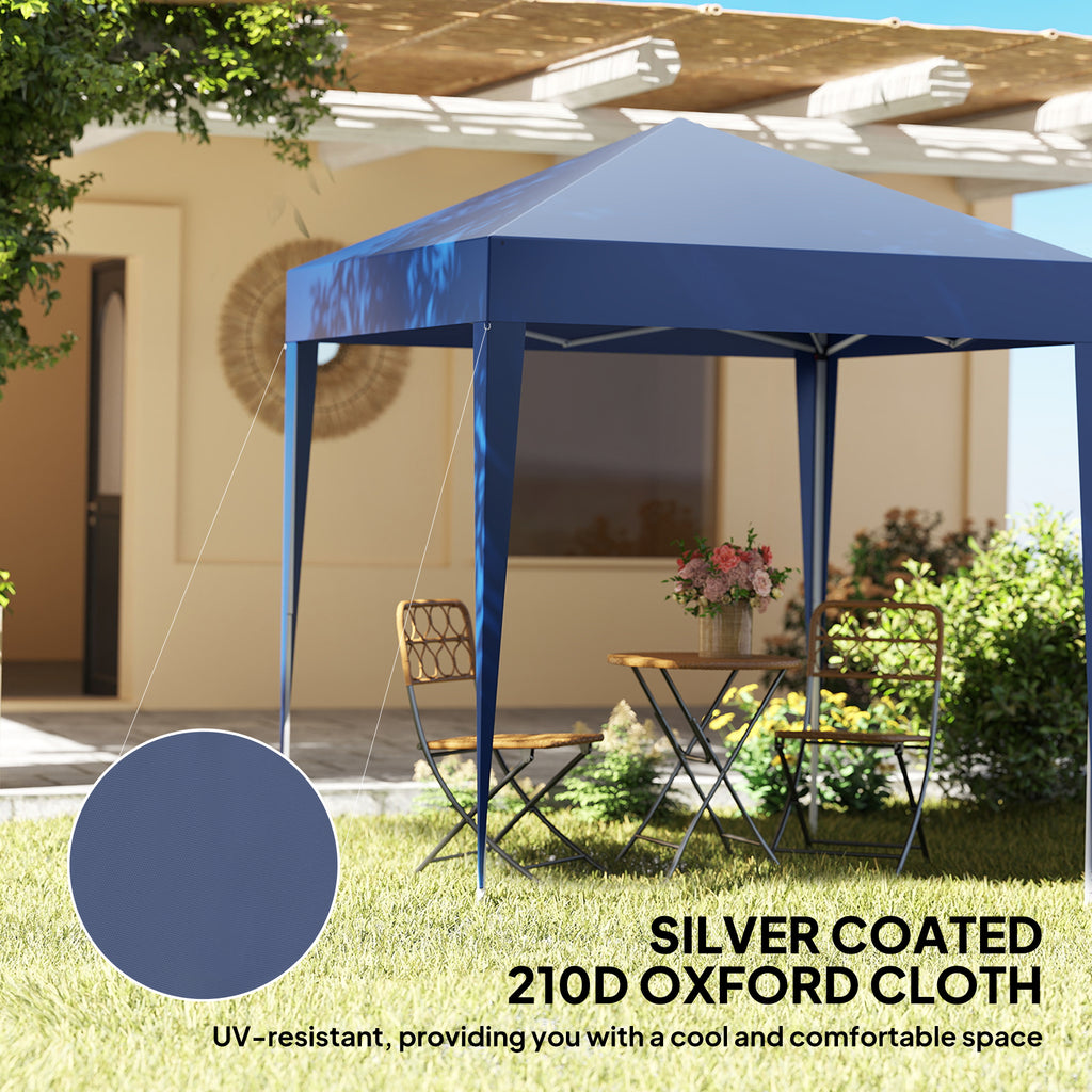 6.6'x6.6' Pop Up Canopy Tent with Sidewalls, Instant Sun Shelter Camping Gazebo with Carry Bag, Grey