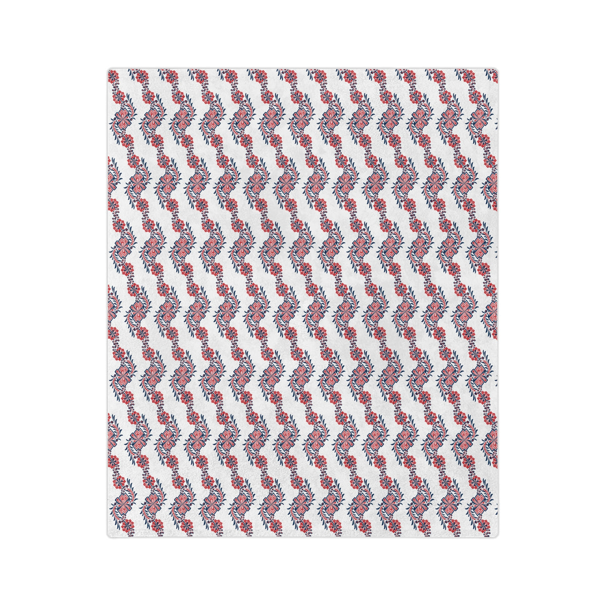 Floral Wave Velveteen Blanket