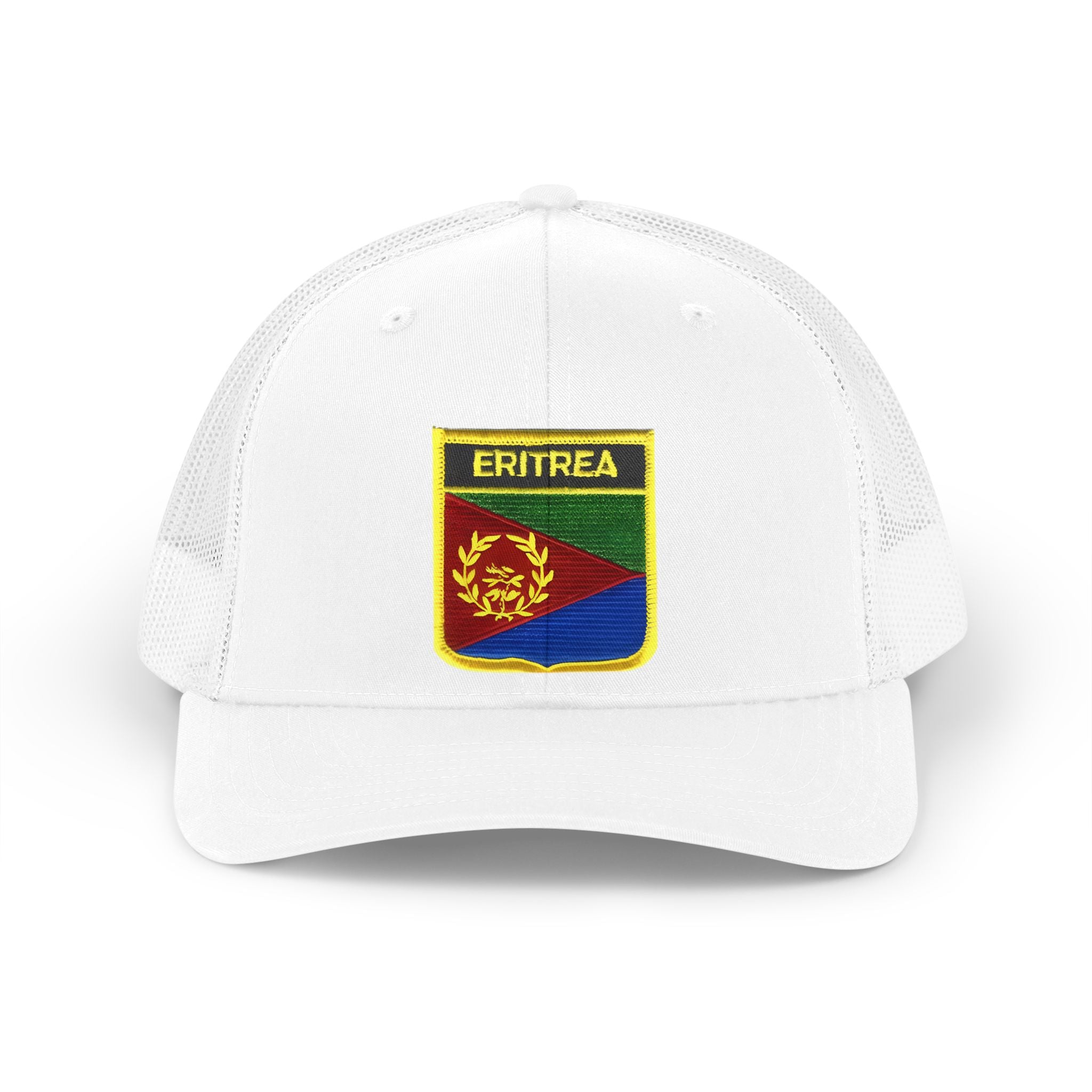 Eritrea Retro Trucker Hat – Embroidered Flag Patch Mesh Cap