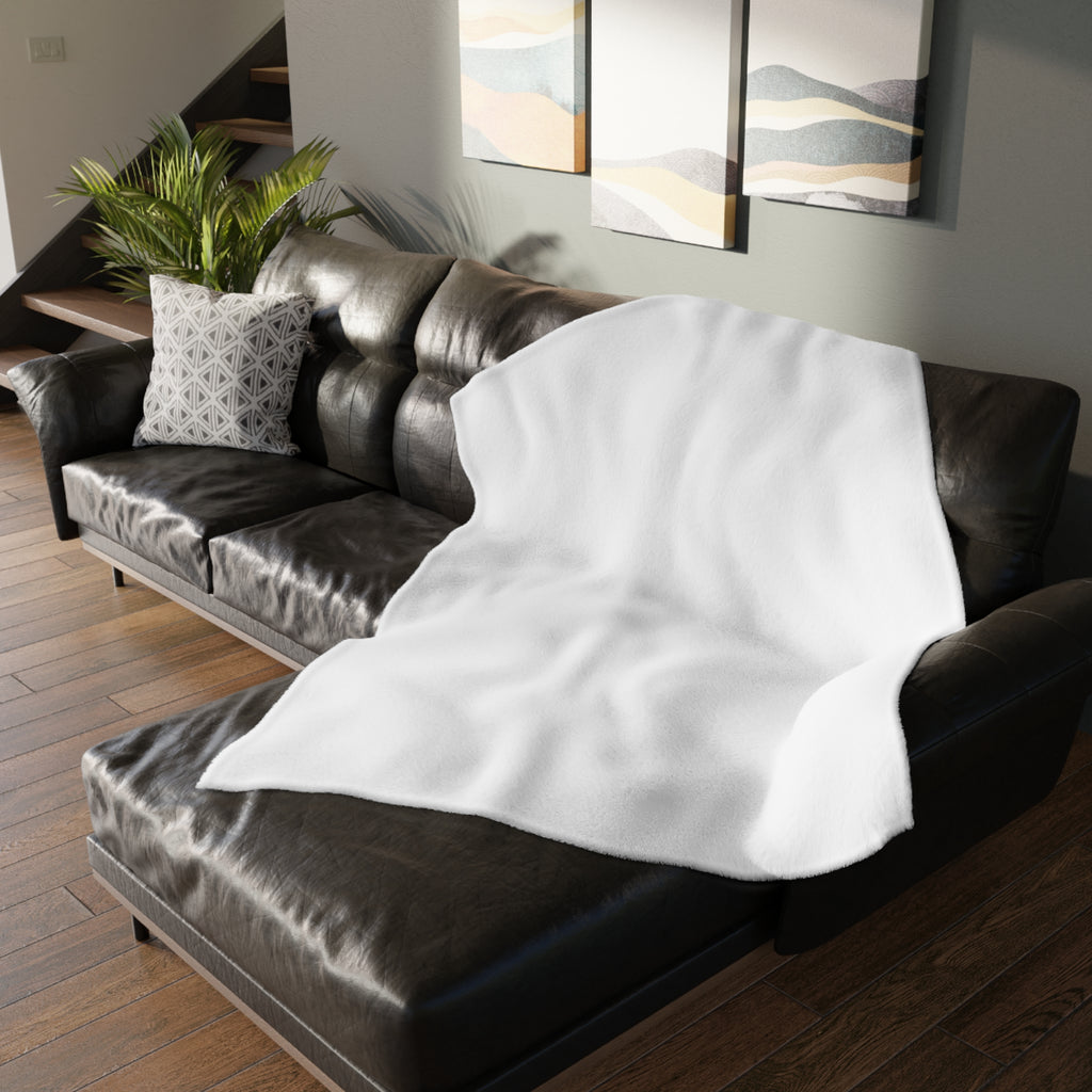 Tulip Pattern Velveteen Microfiber Blanket – Floral Two-Sided Throw