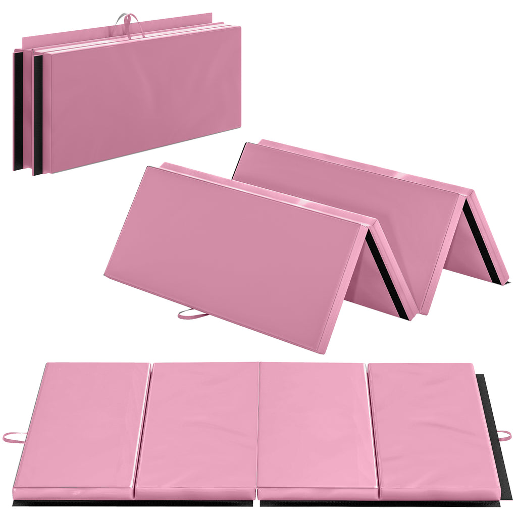 ሶዚር 4'x6'x2'' እተጣወፈ ጂምናስቲክስ ተመላላሲ ማት፣ ናይ ምልላይ ማት ምስ እተሸከሙ እጀታታት ንዮጋ፣ ኤምኤምኤ፣ ማርሻል አርትስ፣ ምልላይ፣ ኮር ዎርካውትስ፣ ሮዛ ቀለም
