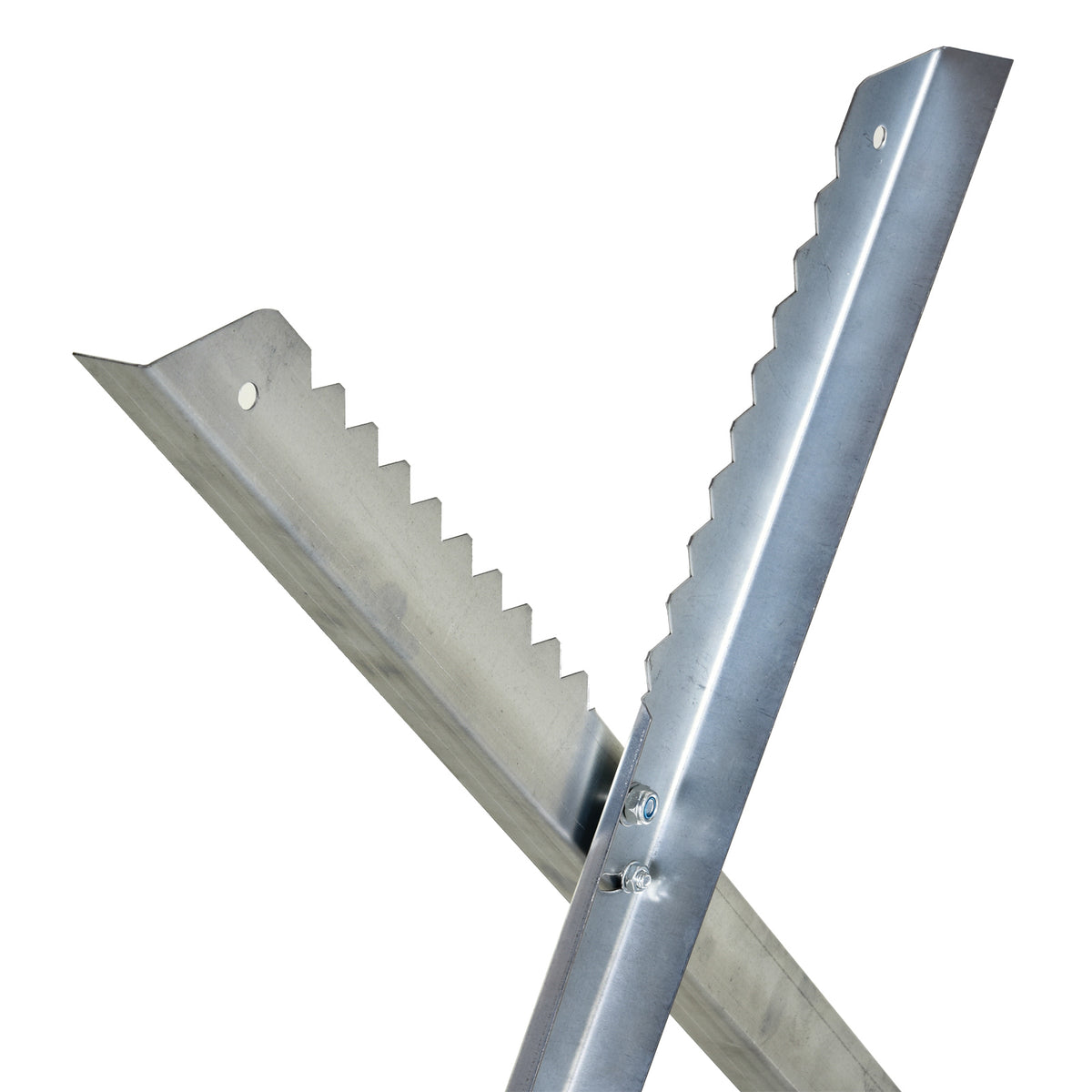 Portable Sawhorse Heavy Duty Cutting Stand Steel Adjustable Work Support, Foldable Sawhorse Stand 220 lbs Weight Capacity