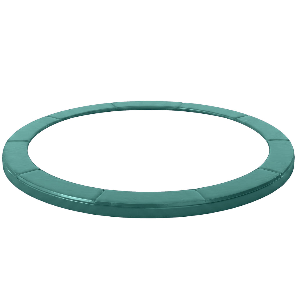 Soozier Trampoline Pad, 14FT Replacement Trampoline Safety Pad Mat Spring Cover, Water-Resistant, UV-Resistant, Tear-Resistant, No Holes for Pole, Green