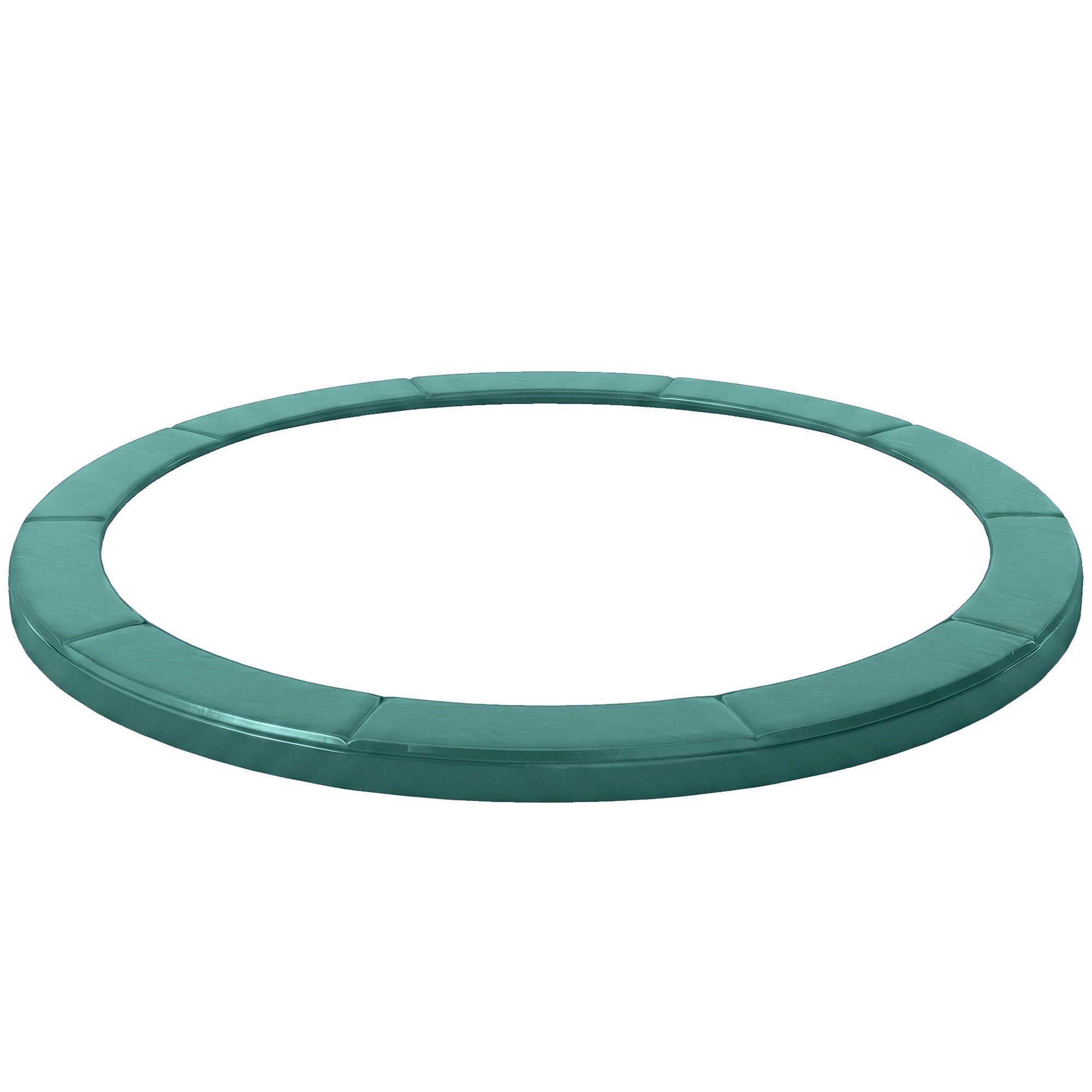Soozier Trampoline Pad, 14FT Replacement Trampoline Safety Pad Mat Spring Cover, Water-Resistant, UV-Resistant, Tear-Resistant, No Holes for Pole, Green