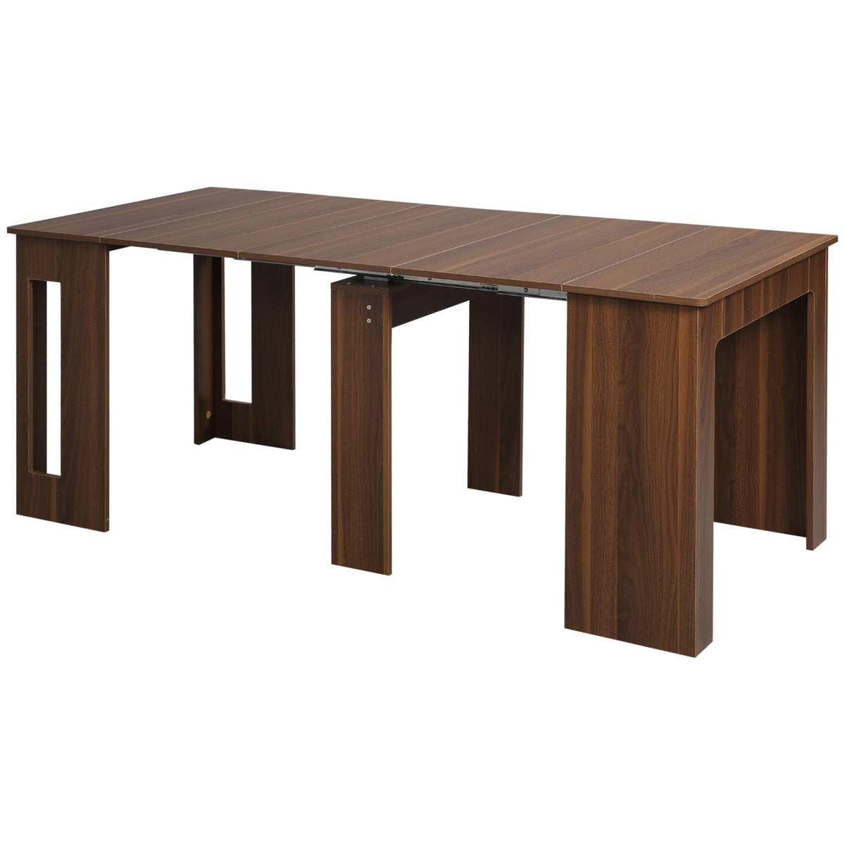 Foldable Dining Table, Extendable Kitchen Table for Small Spaces, Seats up to 6 People