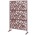 ብረታዊ ደጋፊ ዘይብሉ ደብዳቤ ምስ ደውላ፣ 78" x 48"፣ ጸሊም ቡናዊ