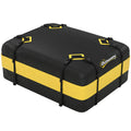 Rooftop Cargo Carrier, 15 Cubic Feet Waterproof Soft-Shell Car Roof Storage Bag with Door Hooks, Anti-Slip Mat