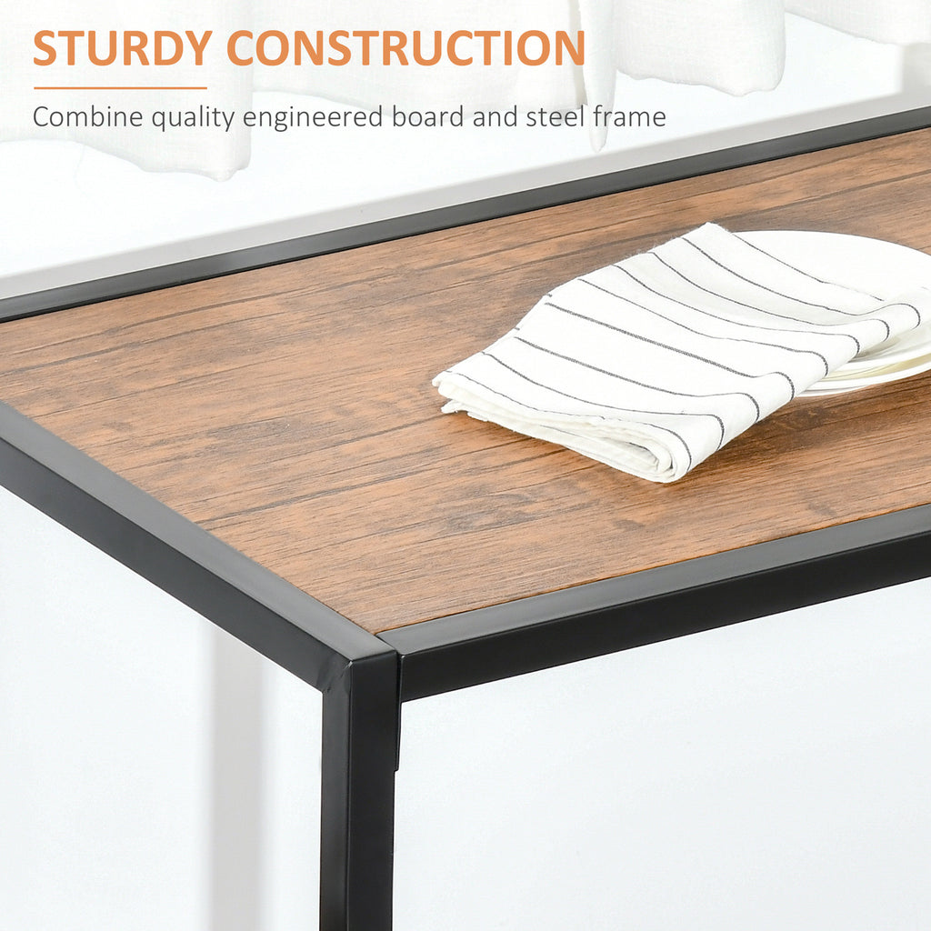 Dining Table Set, Industrial Dining Set for 2, Kitchen Table and Chairs for Small Space, Dining Room Table with Chairs