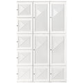 Portable Wardrobe Closet, Folding Bedroom Wardrobe, Clothes Storage Organizer with 8 Cube Compartments, White