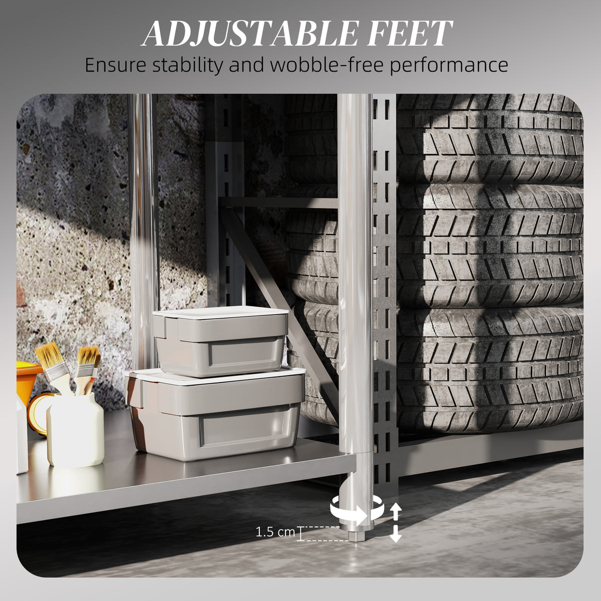 ስታይንሌስ ስቲል ስራሕ ጣውላ፡ 35 x 24 x 34 ኢንች፡ ብርቱዕ ስራሕ ዝበሃል ጣውላ ምስ መደርደሪ፡ ንኽሽና ንጋራዥ ዝጠቅም ስራሕ ጣውላ