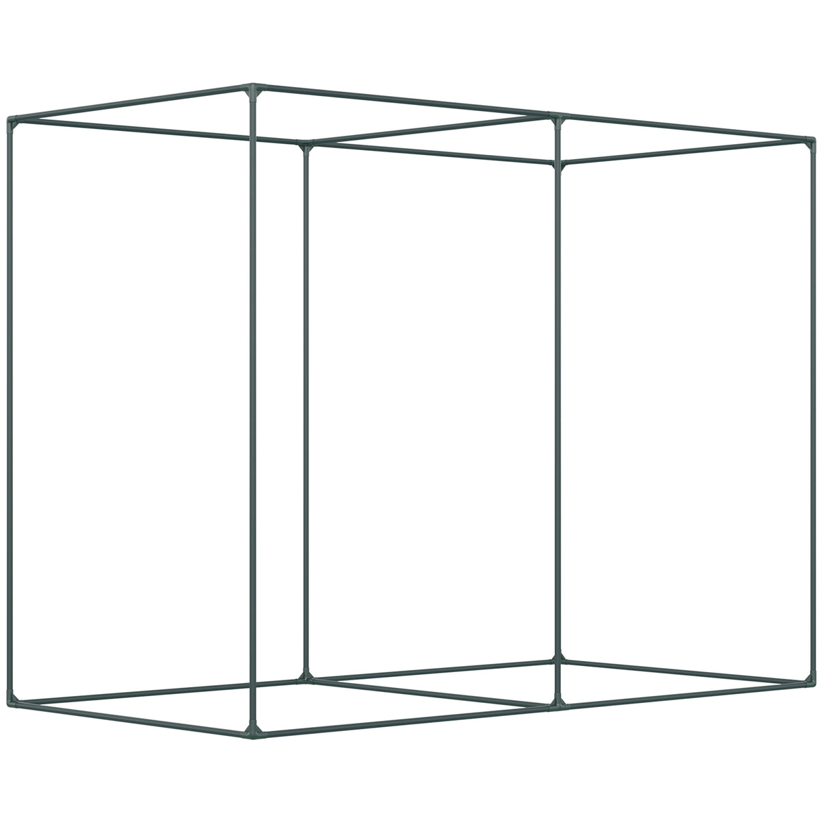 6.5 x 3.3ft Crop Cage, Garden Plant Protector with Single Zippered Door, Storage Bag and Ground Stakes, Black
