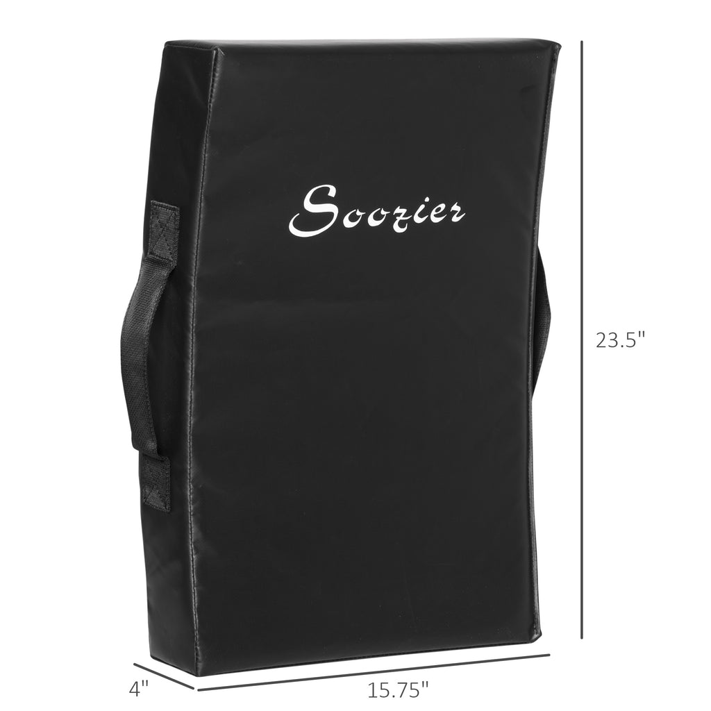 Soozier Boxing Pad, Kick Shield, Curved Muay Thai Kicking Pad, Great for MMA, Taekwondo, Krav Maga, Martial Arts, Karate