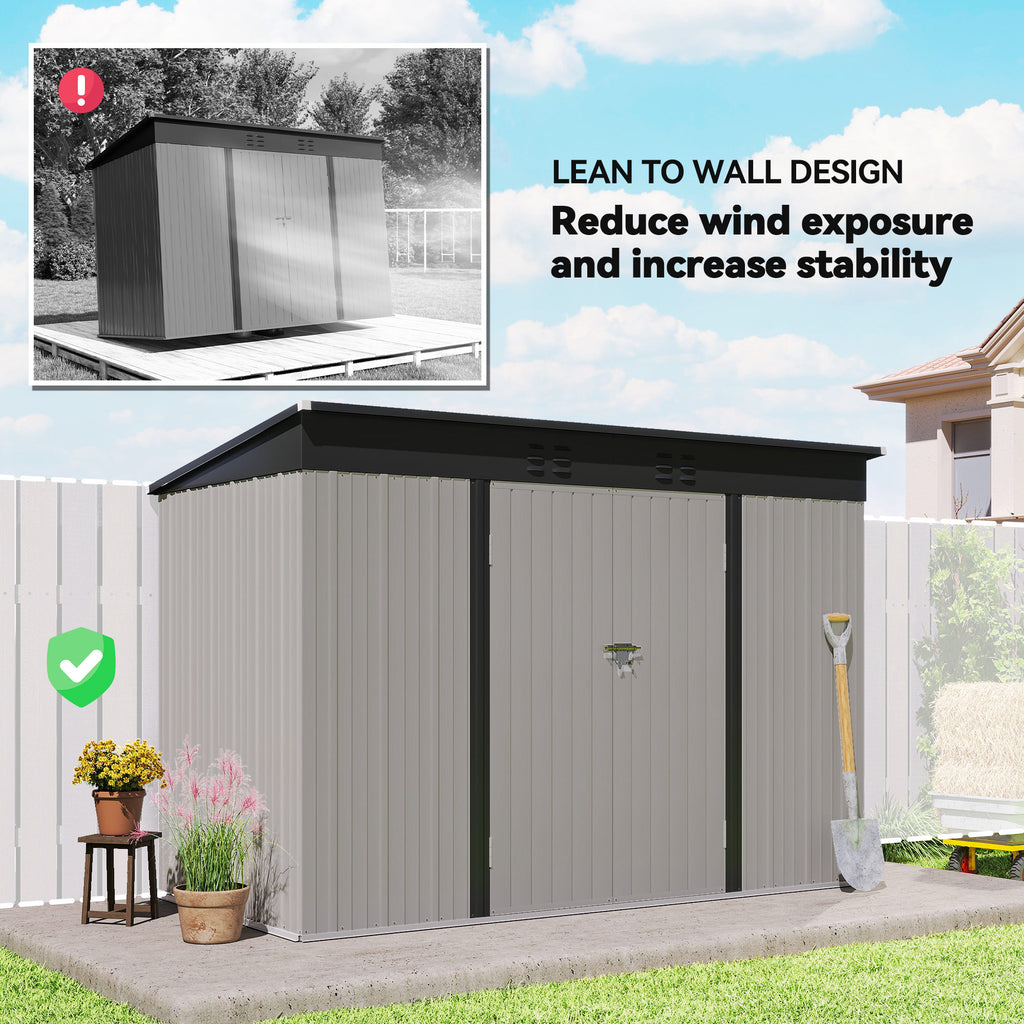 9' x 4' ብረት ዝተሸፈነ ኣታኽልቲ መዕቀሚ ሓገዝ ብረት ዝተሸፈነ ኣታኽልቲ መዕቀሚ ሓገዝ፡ ብመዕቀሚ ዝኽፈቱ ደጋት፡ ጓንቲ ከምኡ'ውን 2 ኣየር መውጻኢ ንድሕሪት ቤት፡ ግቢ፡ ሜዳ