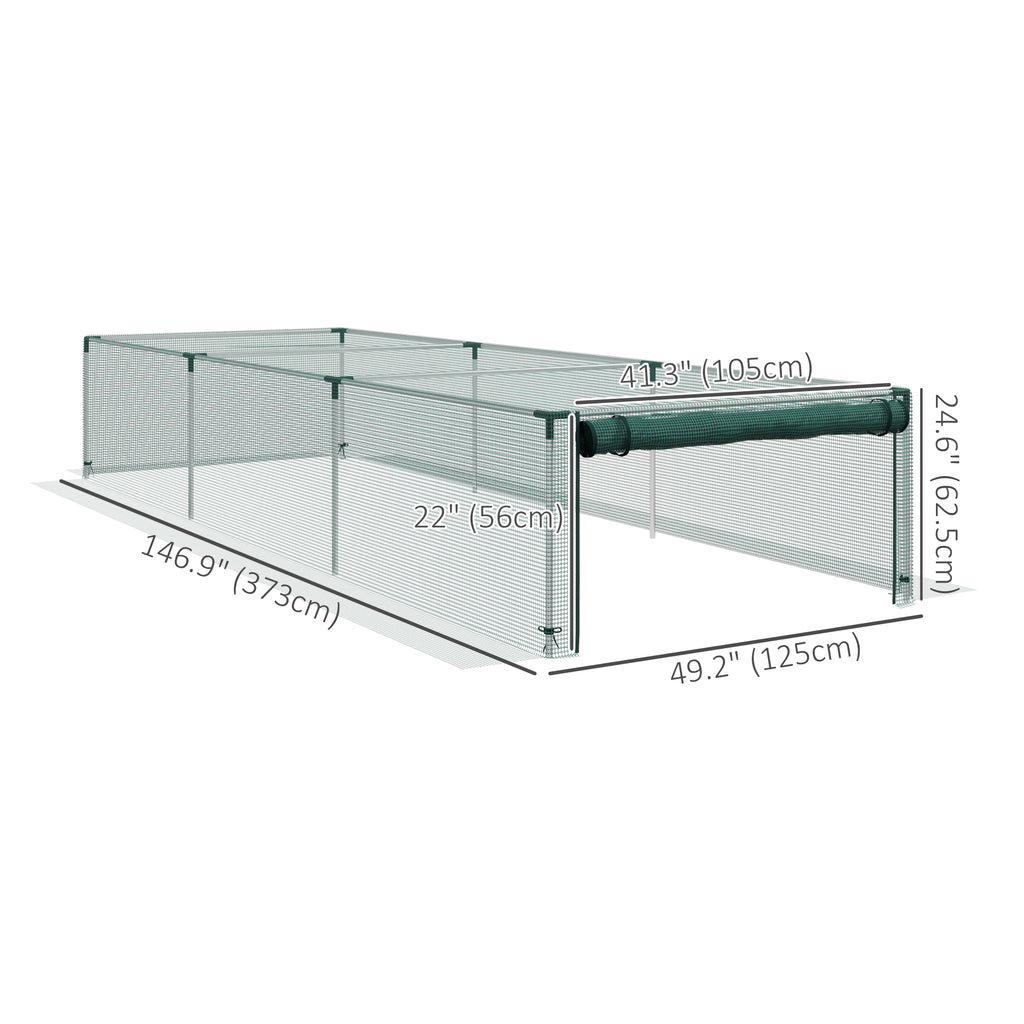 12' x 4' ናይ ተኽሊ ምክልኻል ቀጸላ ብዚፕ ዝኽፈት ዝንበርበር ማዕጾ፣ ካብ እንስሳታት ናይ ተኽሊ መከላኸሊ ብጋልቫናይዝድ ዝተሰርሐ ሓጺን ፍሬም
