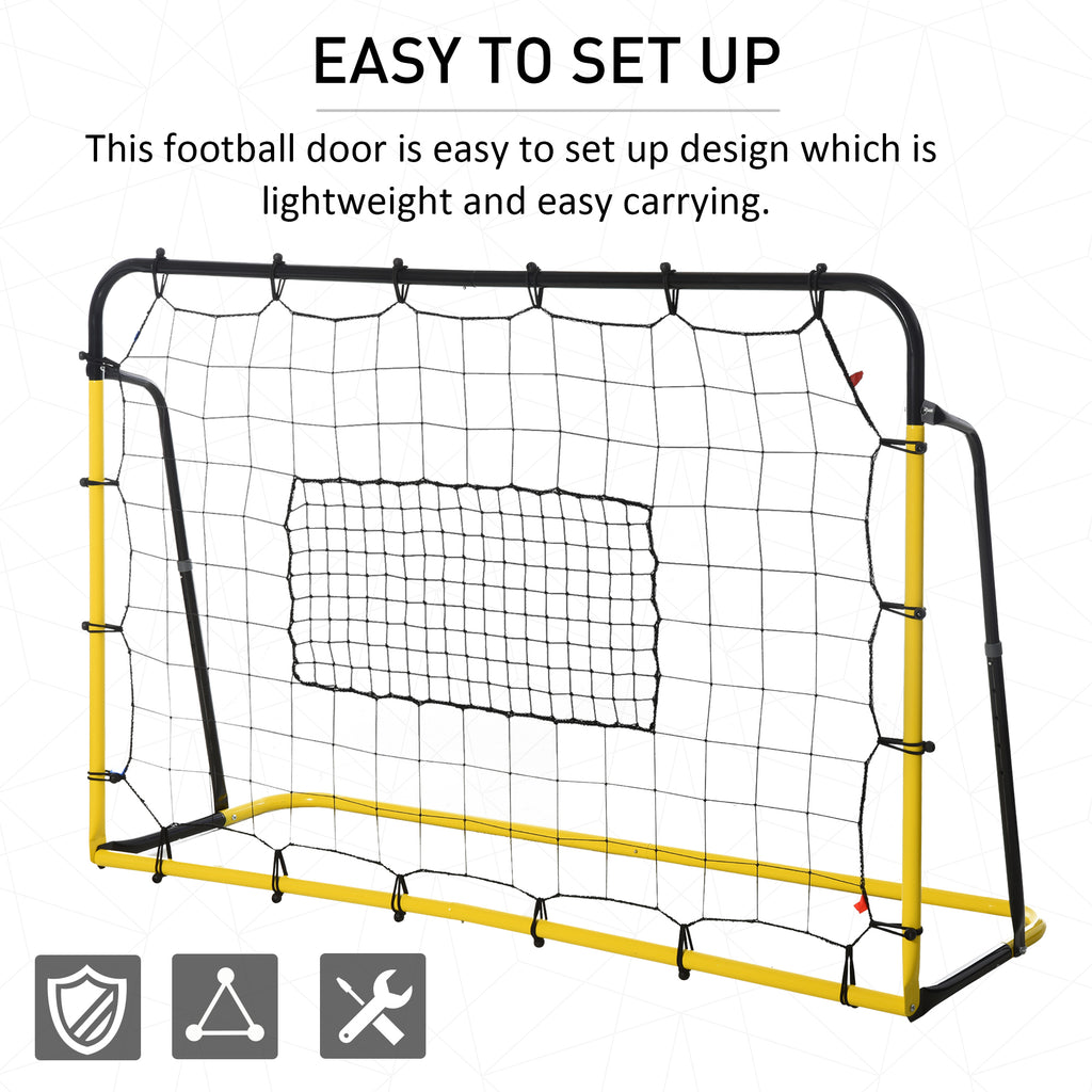 Soozier 6' x 4' Soccer Rebounder, Soccer Goal with 5 Angle Adjustable