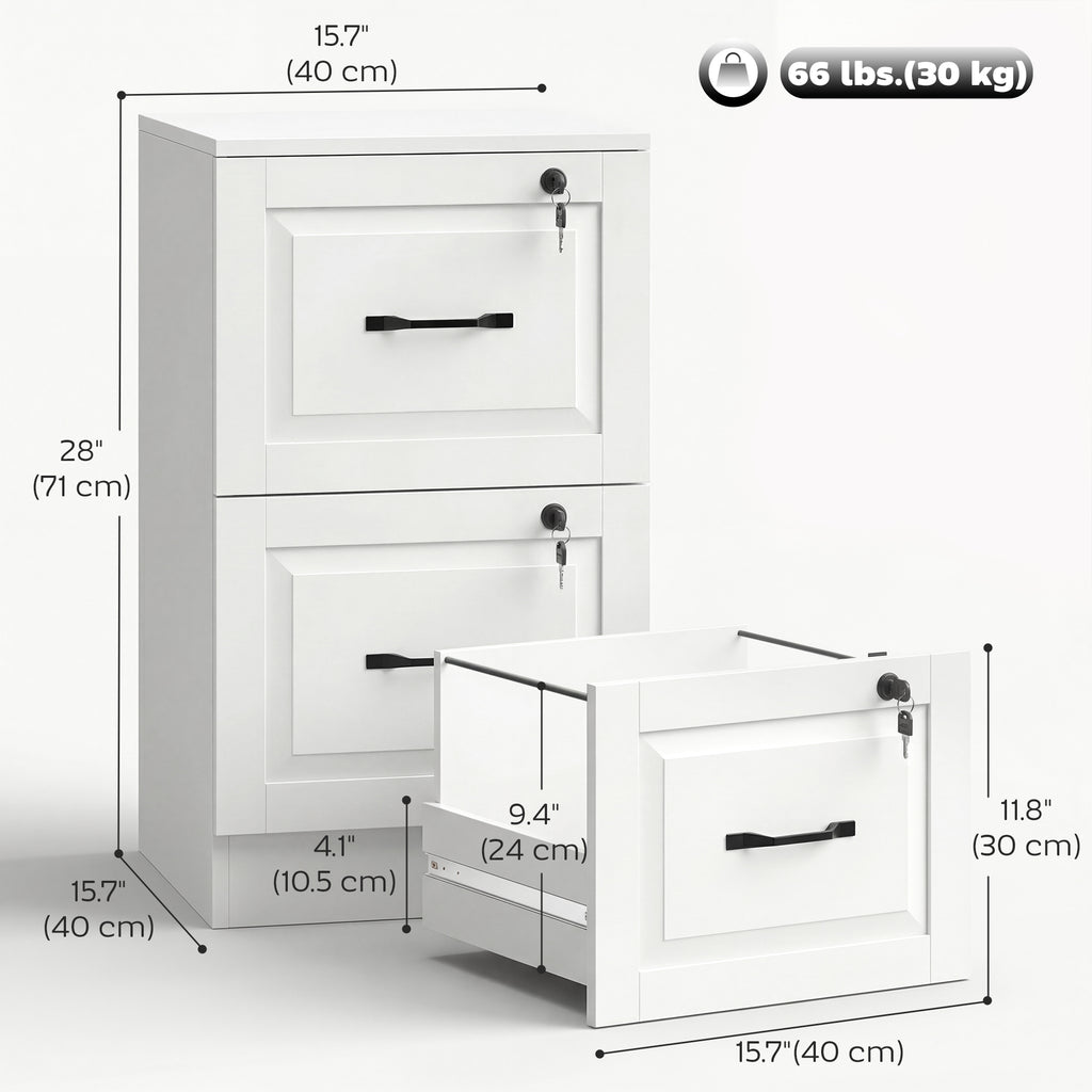 3 Drawer File Cabinet with Lock, Vertical Filing Cabinet with Adjustable Hanging Bars for A4 and Letter Size, Black