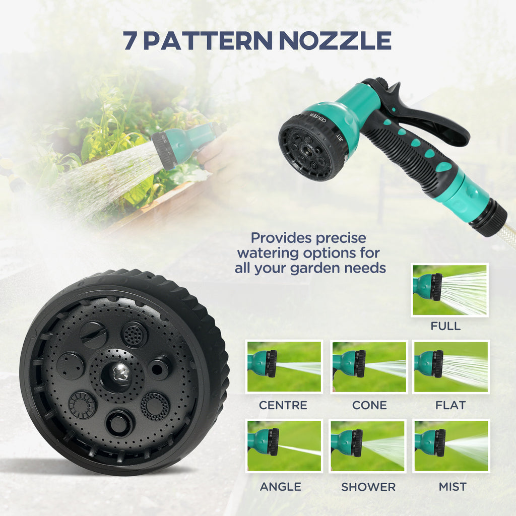 1/2 in x 100ft Wall Mounted Garden Hose Reel, Retractable Water Hose Reel with Auto Rewind, Any Length Lock, Black