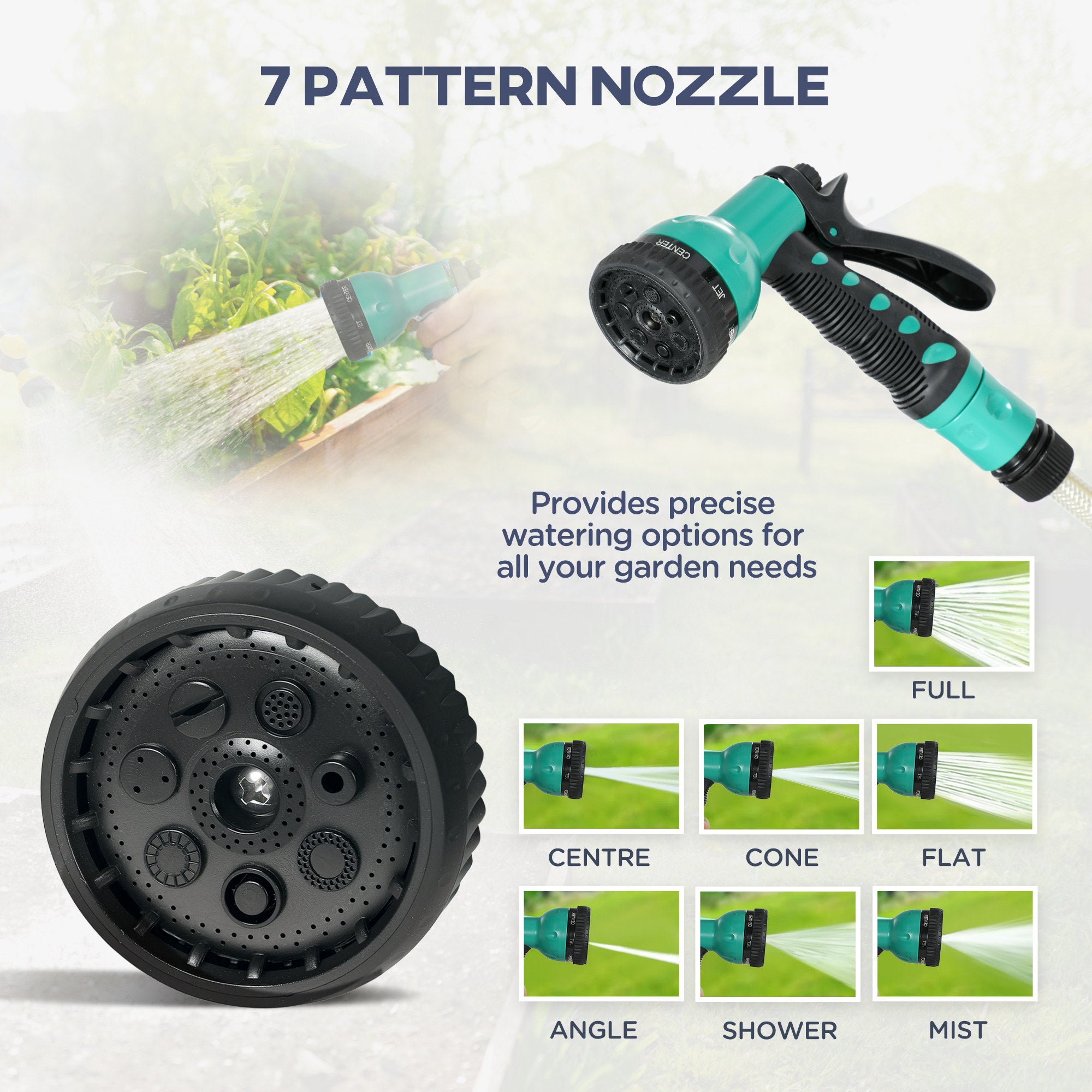 1/2 in x 100ft Wall Mounted Garden Hose Reel, Retractable Water Hose Reel with Auto Rewind, Any Length Lock, Black