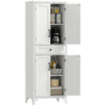 Freestanding Storage Cabinet, Kitchen Pantry Cabinet with 2 Shelves, 4 Doors, Kitchen Storage Cabinets for Dining Room