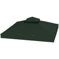 10' x 10' Gazebo Canopy Replacement Cover, 2-Tier Garden Gazebo Roof Replacement, UPF30+, TOP COVER ONLY, Grey