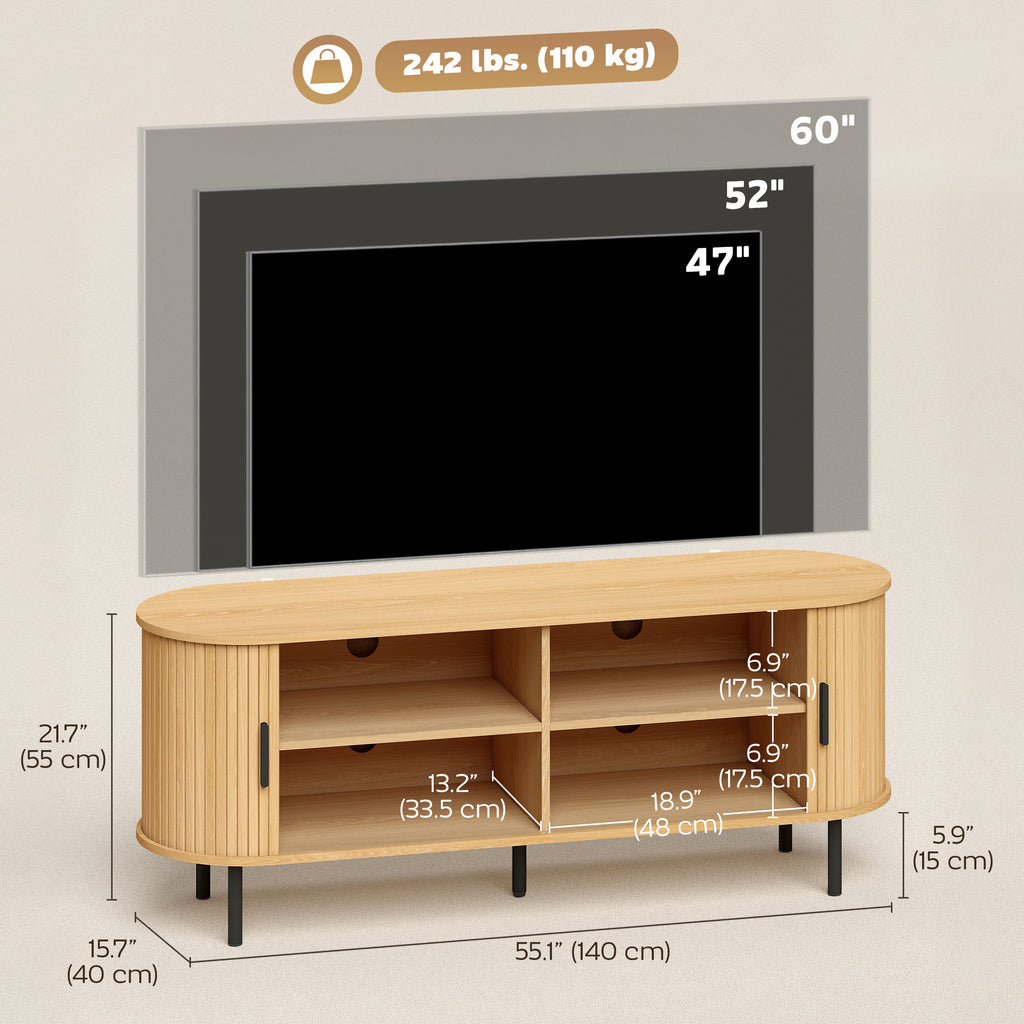 ንቲ ቲቪ ዝበሃል መደረ ንቲቪ ክሳብ 60"፣ ዘመናዊ መዝናኛ ማእከል ምስ ክቡር ዝንቀሳቐስ ማዕጾታት፣ ተፈጥሮኣዊ ዕጨይሽ