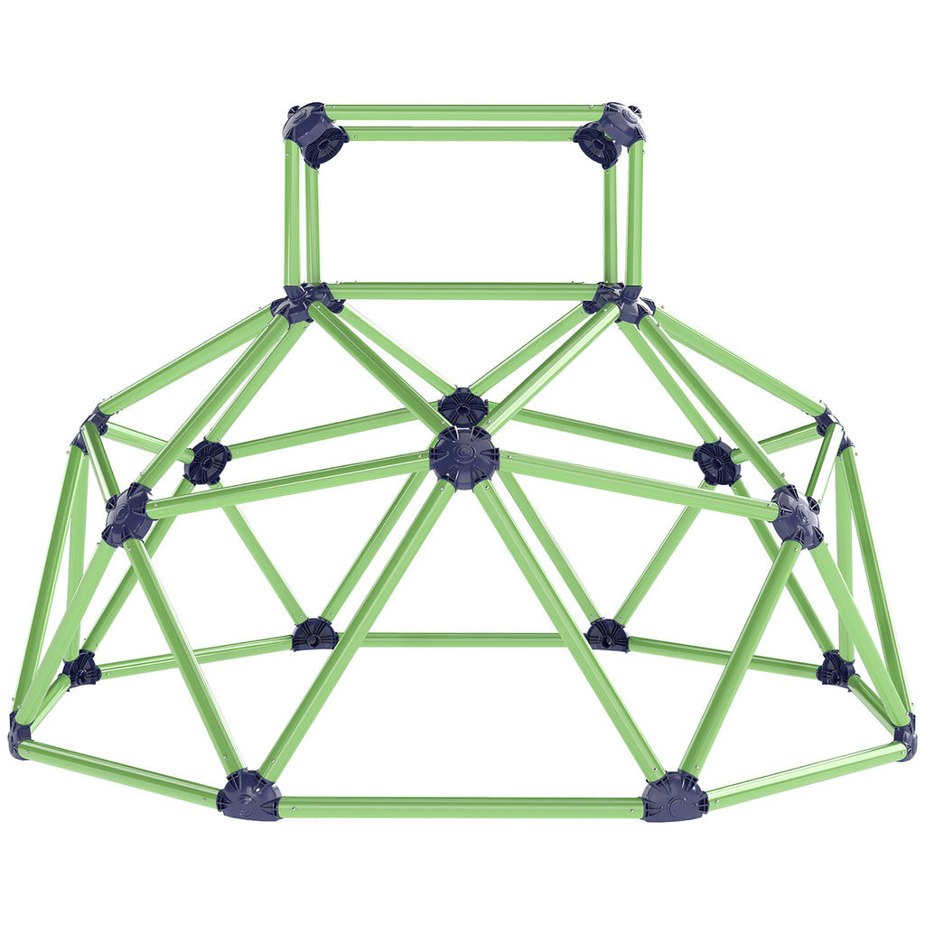 Qaba Climbing Dome, 6FT Geometric Dome Climber, Indoor Outdoor Jungle Gym Playground for Kids 3-8 Boys Girls, Green