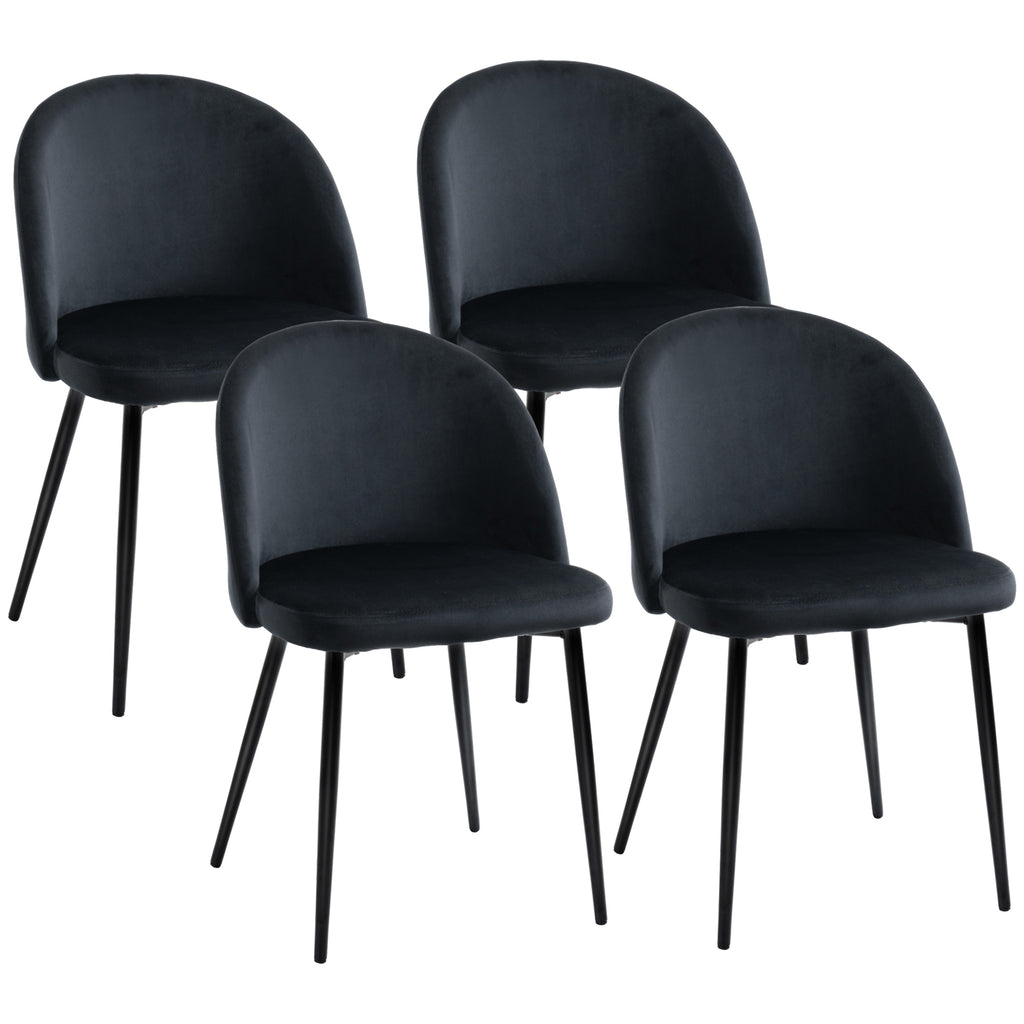 ዘመናዊ መመገቢ መንበርታት፣ ማእከላይ-ድሕሪ ቬልቬት-ምትንካፍ ጨርቂ ጎናዊ መንበር፣ ንክፍሊ መኖርያ፣ ንክፍሊ መመገቢ፣ ቢጫ፣ ስብስብ 4