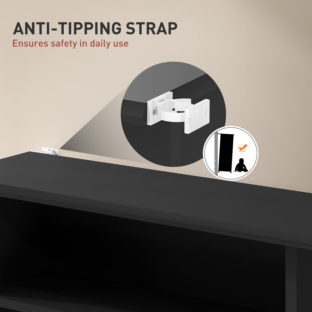 8-Tier DVD Shelf with 6 Adjustable Shelves, Slim CD Shelf, Holds 360 CDs, 185 DVDs or 185 Blu-rays, White