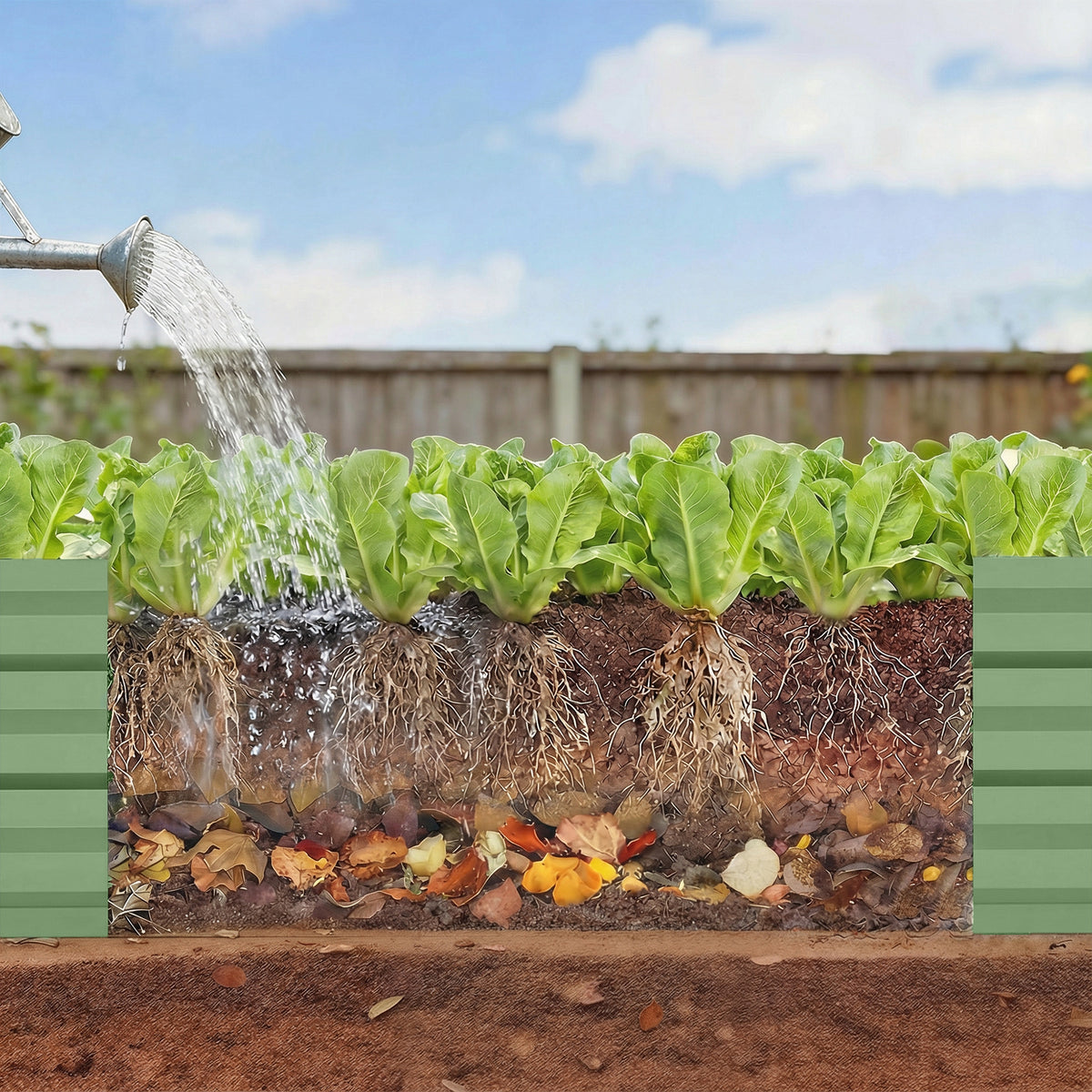 8'x2'x1' Galvanized Raised Bed, Large Elevated Planter Box for Growing Flowers, Herbs and Vegetables, Light Grey