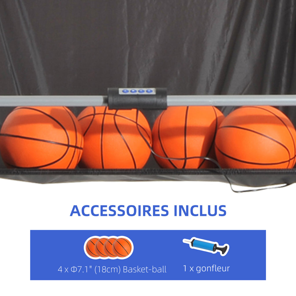 Double Shots Arcade Basketball System Foldable Two Player Basketball