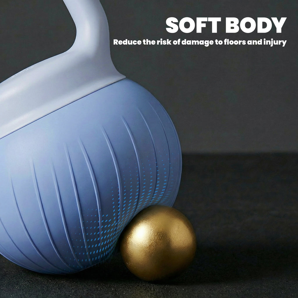 Soozier Soft Kettlebell, 22 lbs Kettle Bell with Anti-Slip Grip for Home Gym Weight Lifting and Strength Training