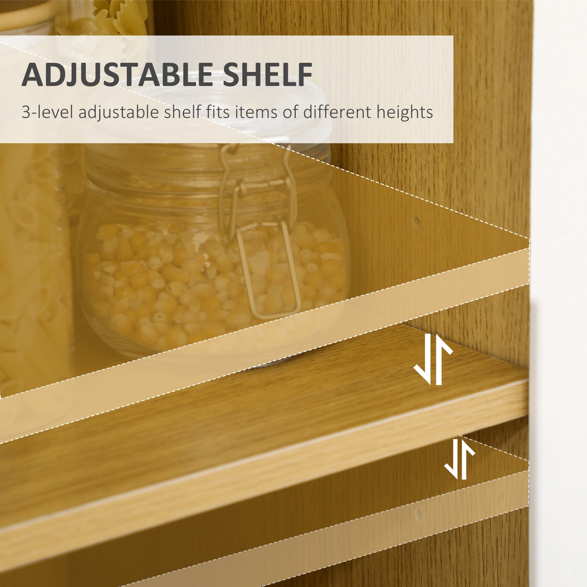 Modern Microwave Stand, Microwave Cabinet with Drawer, Storage Cupboards and Cable Hole for Kitchen, Dining Room, White
