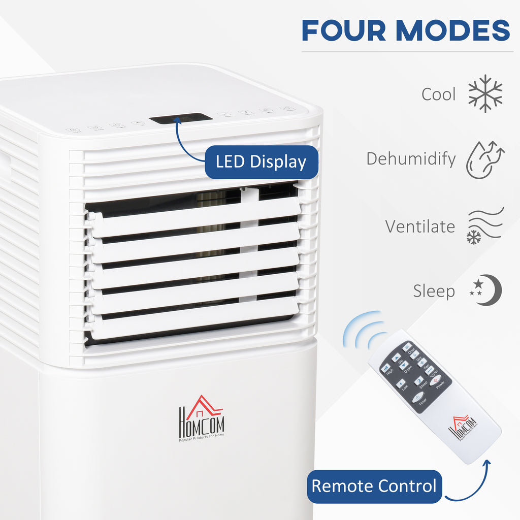 8000 BTU ተንቀሳቓሲ ኣየር ኮንዲሽነር ምስ ፋንን ደርቂ ኣየር ማውጣእን፣ ጸጥታ ዘለዎ ኣየር ኮንዲሽነር ምስ ርሑቕ ቁጽጽር፣ 24-ሰዓት ሰዓት ተቆጻጽሪ፣ ጻዕዳ