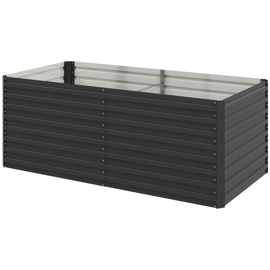 5' x 3' x 2' ዝዓቢ ልዕል ዝበለ ኣታኽልቲ ዓራት፣ ንዕምባባታት፣ ቅመማትን ኣሕምልትን ንምብቃል ዝጠቅም ጋልቫናይዝድ ዝተገብረ ኣታኽልቲ ሳጹን፣ ጸሊም ግራጫ