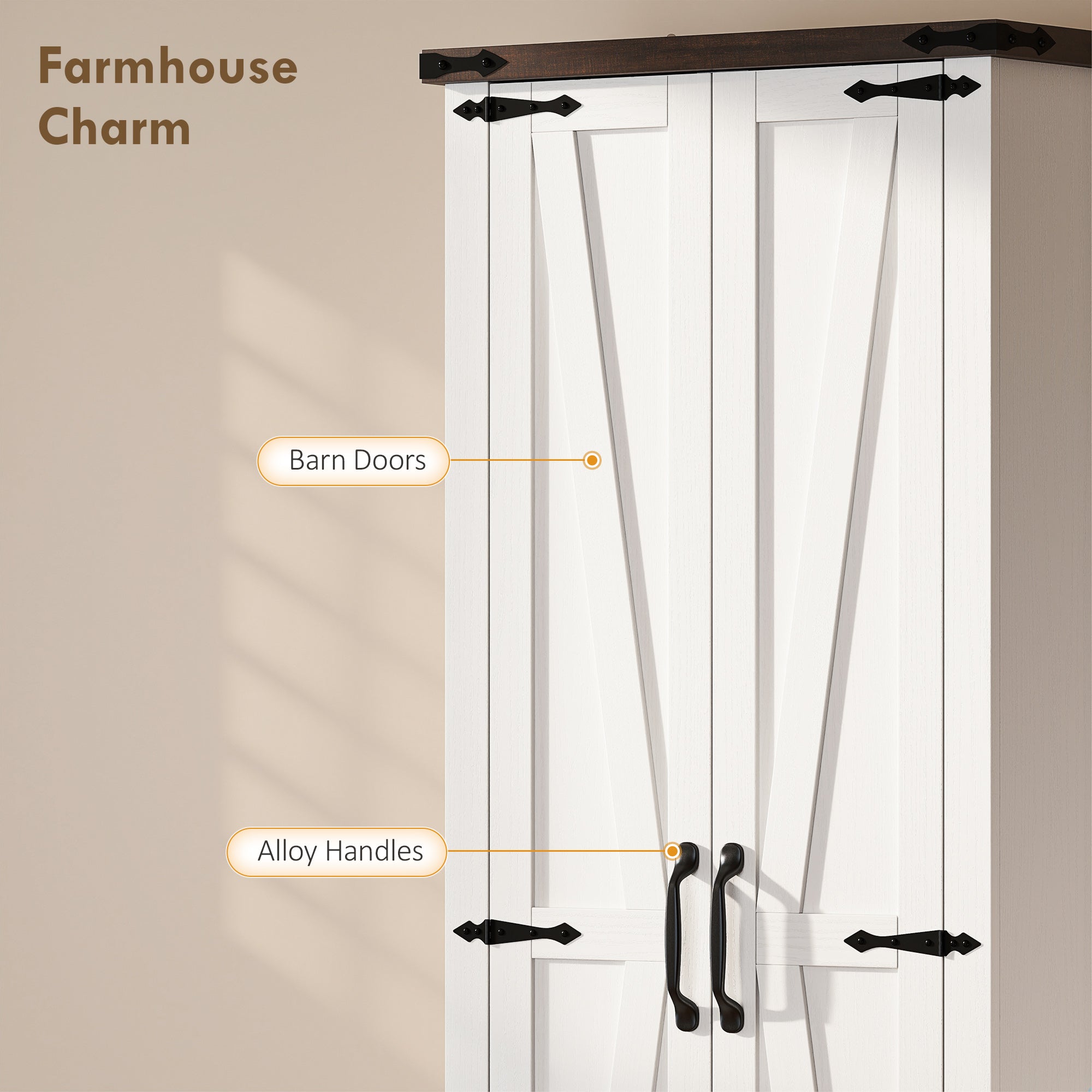 71" Pantry Cabinet, Kitchen Storage Cabinet with Adjustable Shelves, 2 Doors and Drawer for Dining Room, White