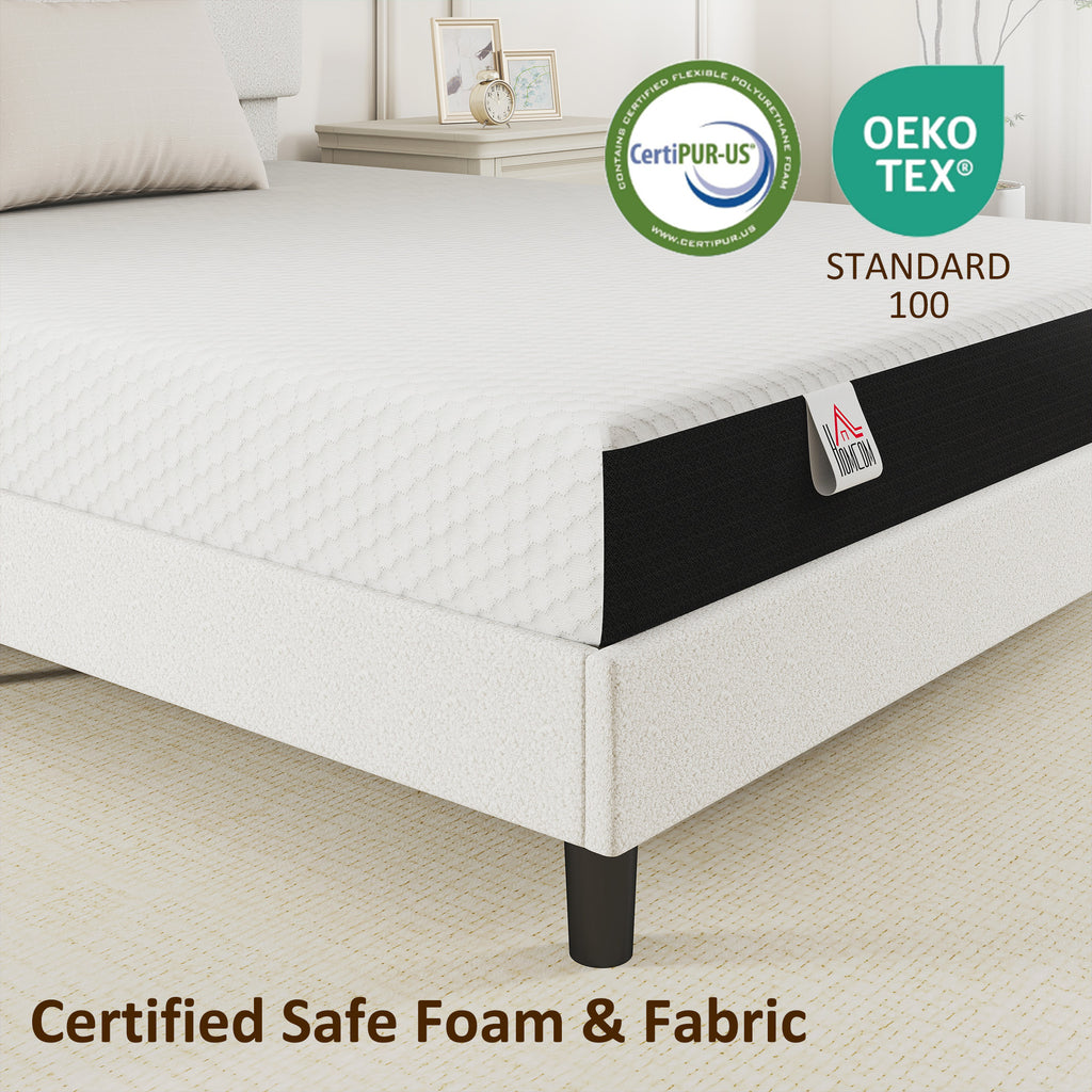 King Mattress 8 Inch Memory Foam Mattress in a Box, Pressure Relief & Lumbar Support, CertiPUR-US Certified, Medium Firm
