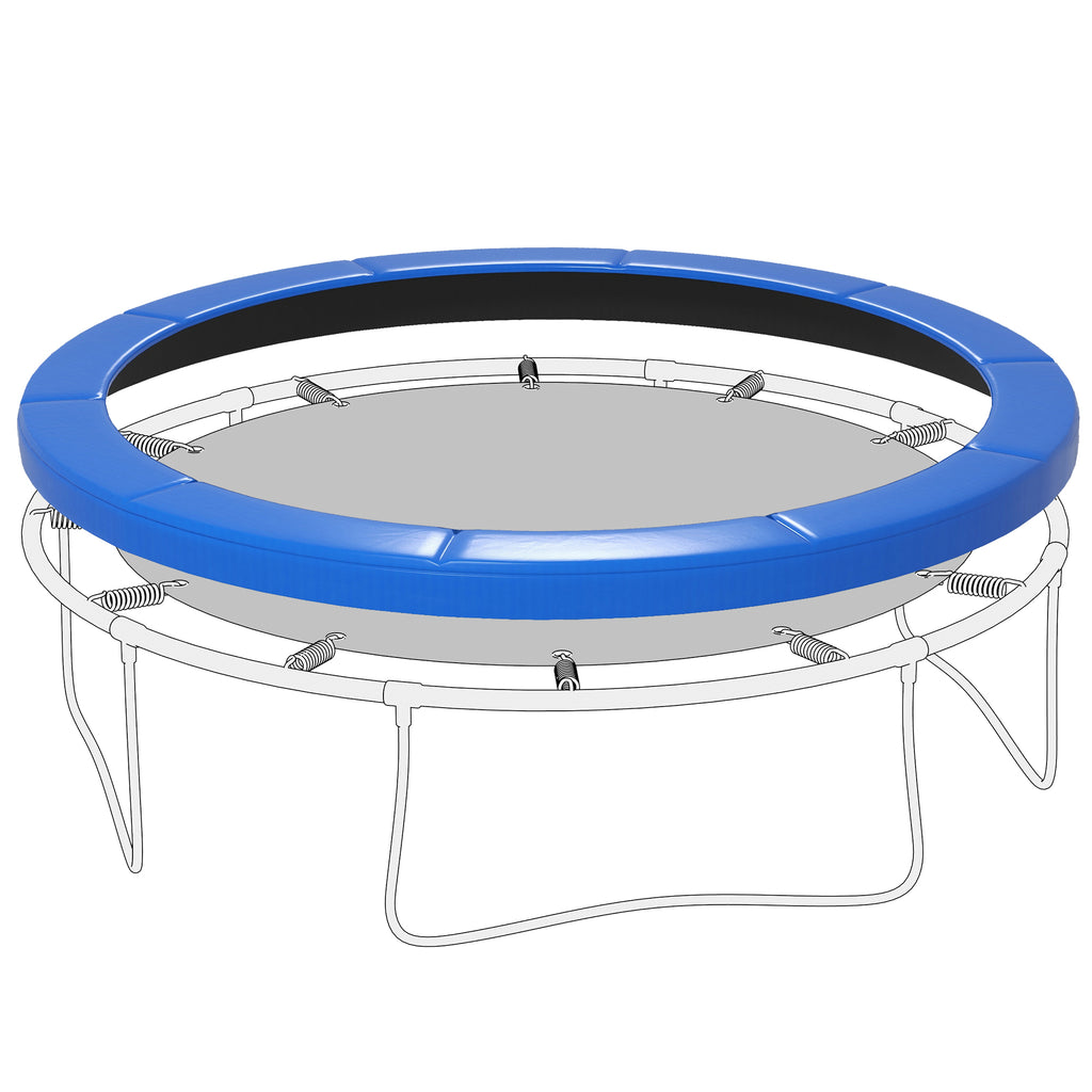 Soozier 12FT Trampoline Spring Cover, Trampoline Pad Replacement, Waterproof and Tear-Resistant, Blue