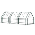 Portable Mini Greenhouse Tunnel Growing Tent Plants Flower Warm House w/ Zippered Roll-up Doors, Clear