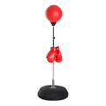 Soozier Boxing Bag with Stand, Freestanding Punching Bag with 49.6"-56.7" Adjustable Height, Fillable Base, Air Pump and Gloves