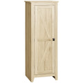 48" Farmhouse Kitchen Pantry Storage Cabinet with Barn Door, Kitchen Pantry Cabinet with Adjustable Shelves, Natural