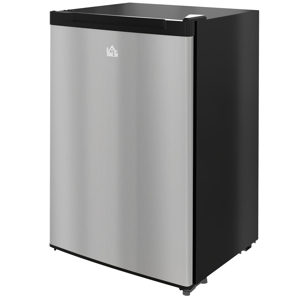 Upright Freezer, 3 Cu.Ft Mini Freezer with Reversible Single Door, Adjustable Thermostat for Home, Dorm, Silver