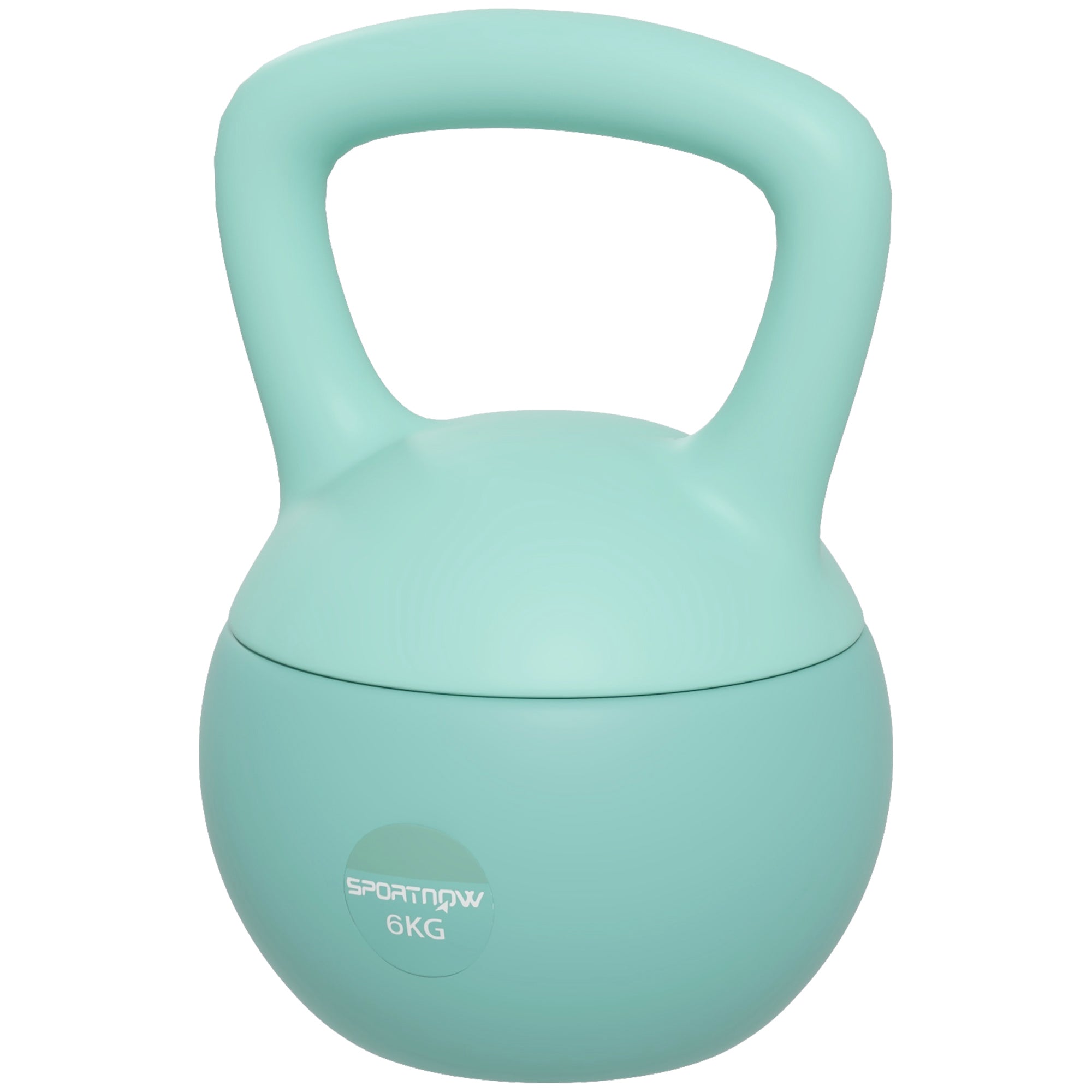 Soozier 13 رطل دمبل كيتل بيل ناعم، وزن مملوء بالرمل مع مقبض، وزن كيتل بيل للتمرين لكامل الجسم، أخضر