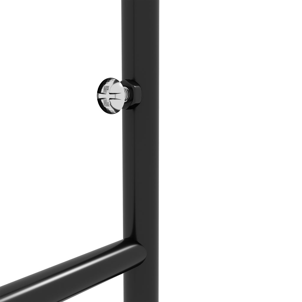 Metal Garden Trellis Pack of 2 for Climbing Plants, Arched Grid Trellis Panels, 20" x 60", Black