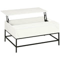 Lift Top Coffee Table with Hidden Storage Compartment Lift Tabletop Center Table for Living Room, Grey